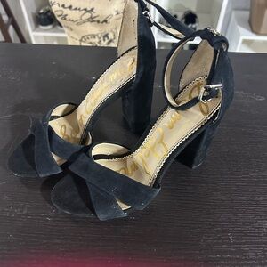 Sam Edelman Black Suede Heels